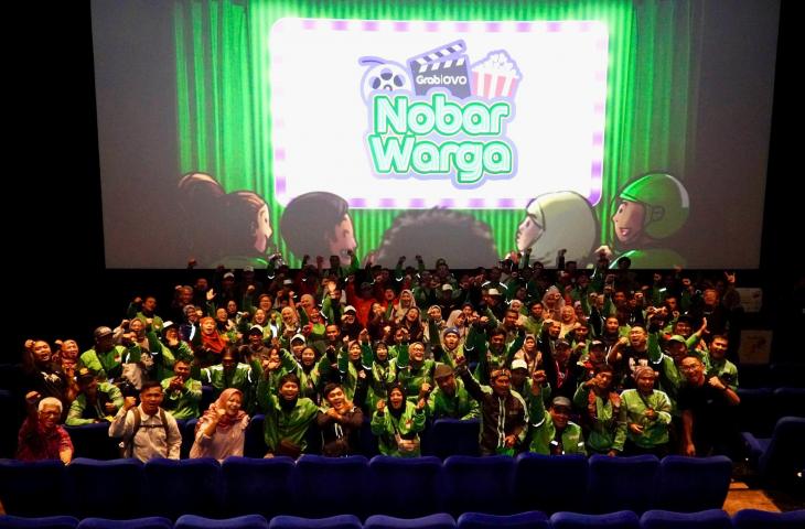 Ribuan Mitra Pengemudi dan Merchant Grab di 18 Kota Nobar Film Siksa Kubur