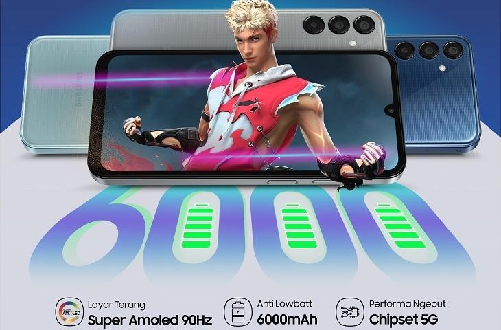 Samsung Galaxy M15 5G, HP 5G Murah Baterai Besar 6.000 mAh Layar Super&nbsp;AMOLED
